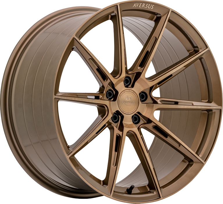 AVERSUS VOLCANO 8.5X19 5X112 ET43 Ø73.1MM GLANZ-BRONZE GOLD-GEBÜRSTET