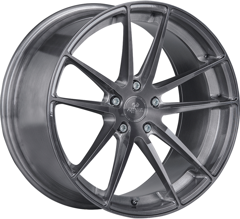 AVERSUS TINA 9.5X19 5X112 ET48 Ø73.1MM SIGNATURE EDITION, TITANIUM GEBÜRSTET