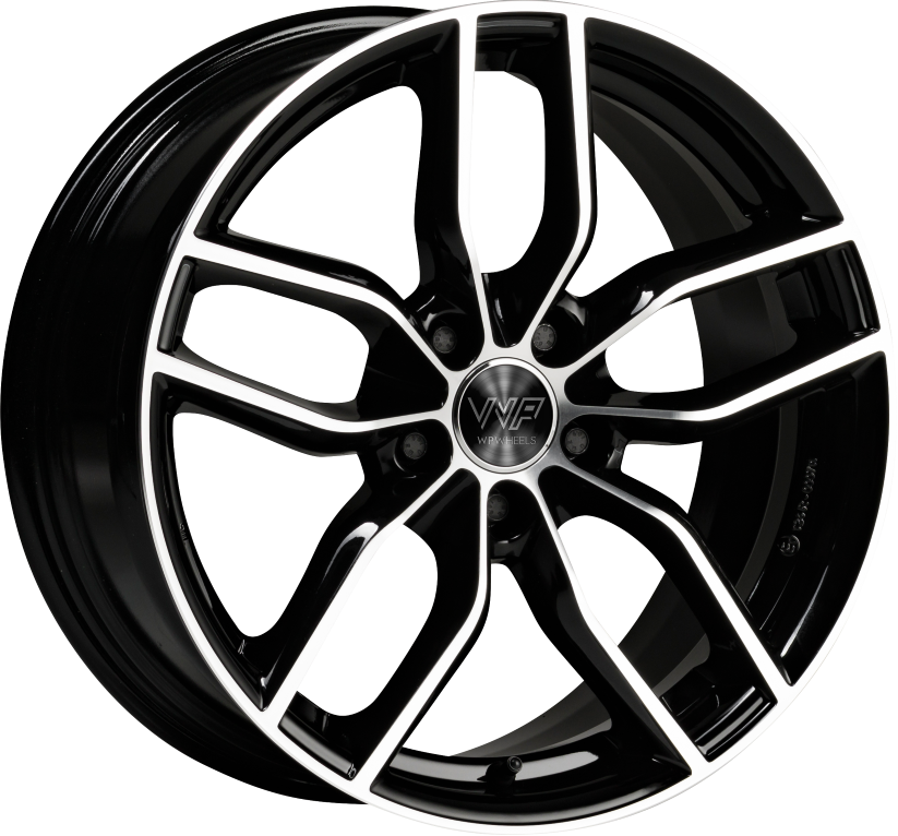 WP WHEELS 039 8X18 5X112 ET40 Ø66.45MM GLANZ-SCHWARZ FRONTPOLIERT