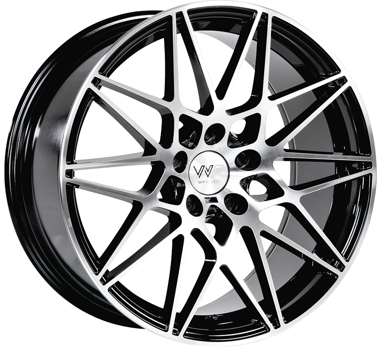 WP WHEELS 453 8.5X19 5X120 ET35 Ø72.6MM GLANZ-SCHWARZ FRONTPOLIERT