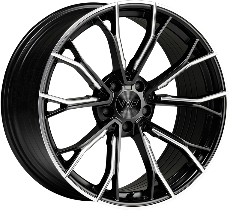 WP WHEELS 669 8.5X18 5X120 ET47 Ø72.56MM MATT-SCHWARZ SPEICHEN GEFRÄST