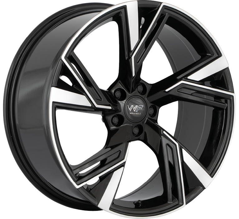 WP WHEELS 688 8.5X19 5X112 ET32 Ø66.45MM GLANZ-SCHWARZ FRONTPOLIERT