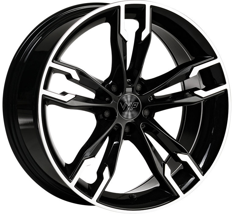 WP WHEELS 704 9X18 5X112 ET40 Ø66.6MM MATT-SCHWARZ POLIERT