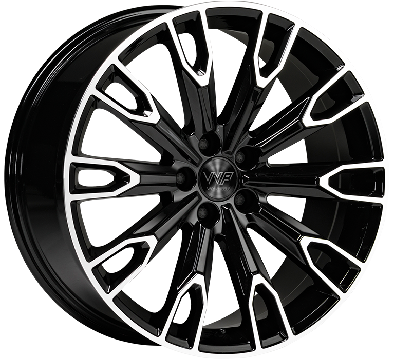 WP WHEELS 708 9X20 5X112 ET33 Ø66.45MM GLANZ-SCHWARZ FRONTPOLIERT