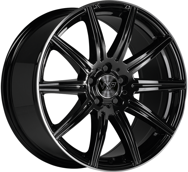 WP WHEELS 765 9.5X19 5X112 ET35 Ø66.6MM GLANZ-SCHWARZ RANDPOLIERT