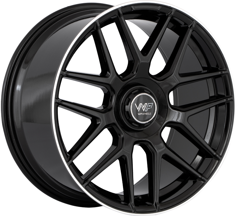 WP WHEELS 766 9.5X19 5X112 ET45 Ø66.6MM GLANZ-SCHWARZ RANDPOLIERT