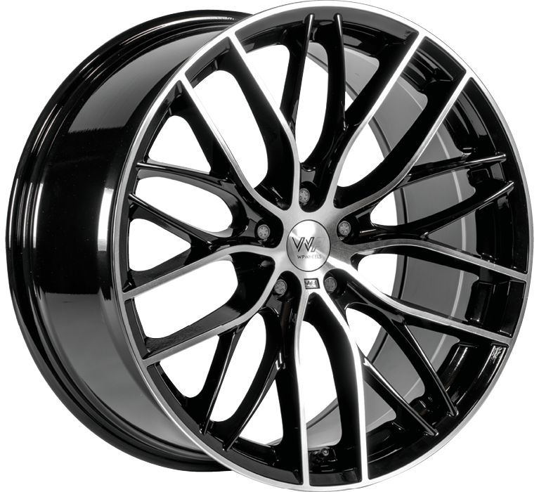 WP WHEELS 770 9.5X19 5X112 ET45 Ø66.6MM GLANZ-SCHWARZ FRONTPOLIERT