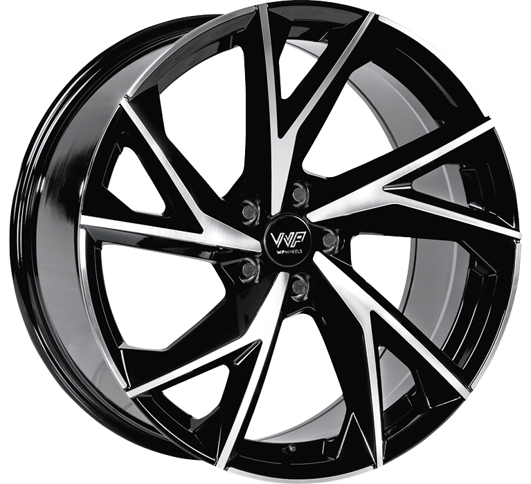 WP WHEELS 819 8.5X19 5X112 ET40 Ø66.5MM GLANZ-SCHWARZ FRONTPOLIERT