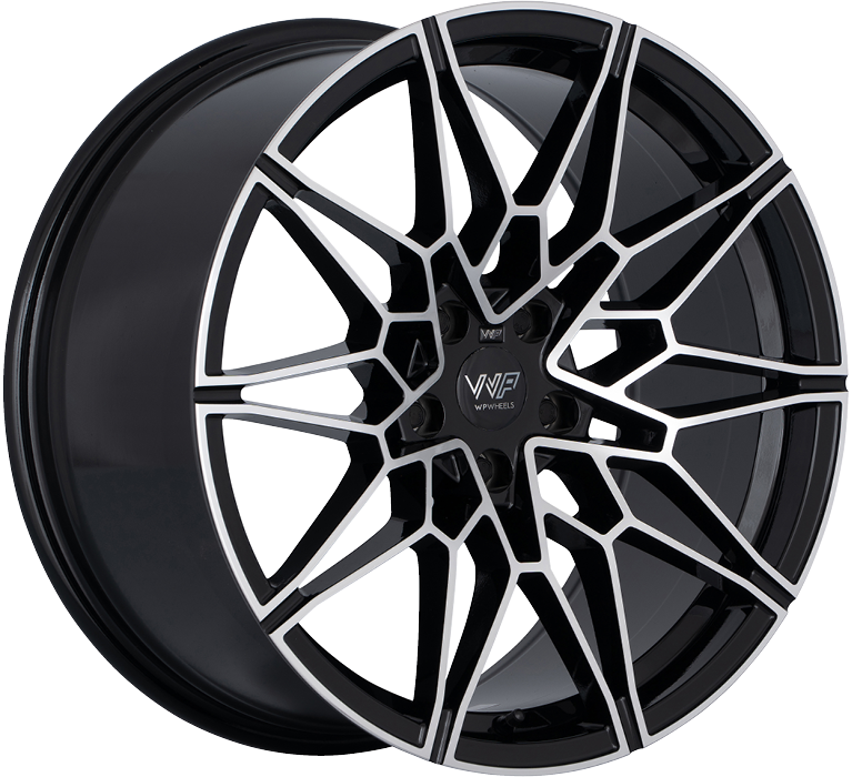 WP WHEELS 877 8.5X19 5X120 ET35 Ø72.6MM GLANZ-SCHWARZ FRONTPOLIERT