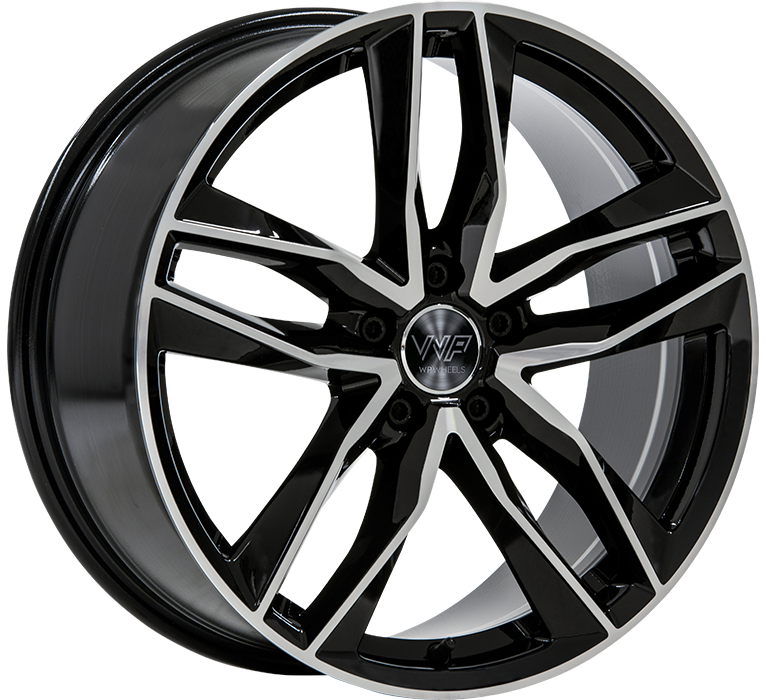 WP WHEELS 946 7.5X17 5X112 ET45 Ø66.45MM GLANZ-SCHWARZ FRONTPOLIERT