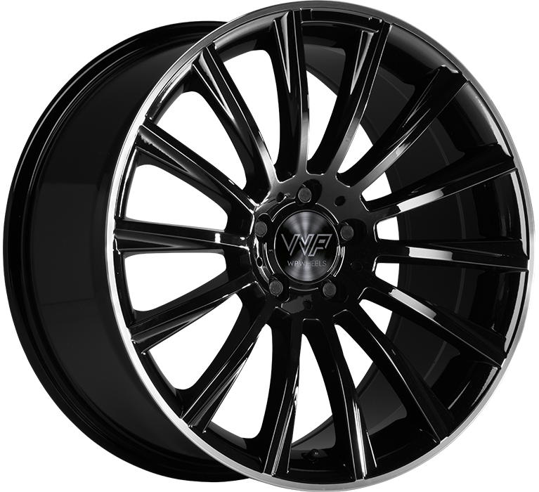WP WHEELS 990 8.5X19 5X112 ET35 Ø66.6MM GLANZ-SCHWARZ RANDPOLIERT