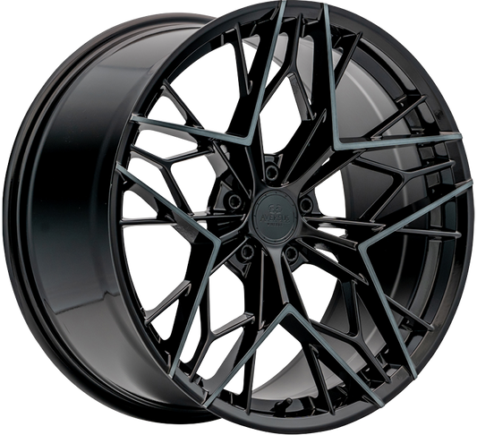 AVERSUS MYSTIC 9.5X19 5X112 ET42 Ø73.1MM GLANZ-SCHWARZ SCHWARZ-POLIERT