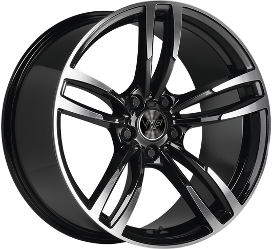 WP WHEELS 391 9X18 5X120 ET37 Ø72.6MM GLANZ-SCHWARZ FRONTPOLIERT