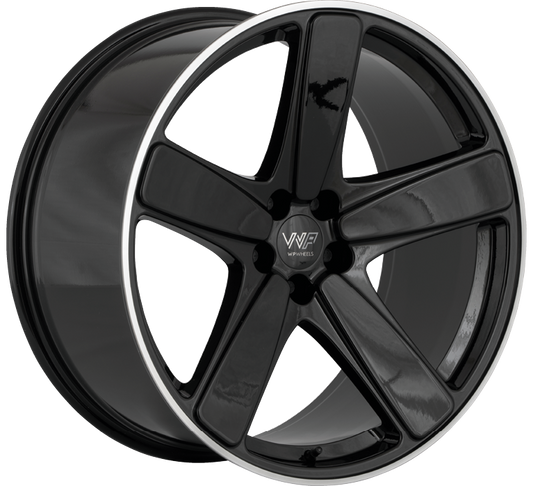 WP WHEELS 693 9X21 5X112 ET26 Ø66.45MM GLANZ-SCHWARZ RANDPOLIERT