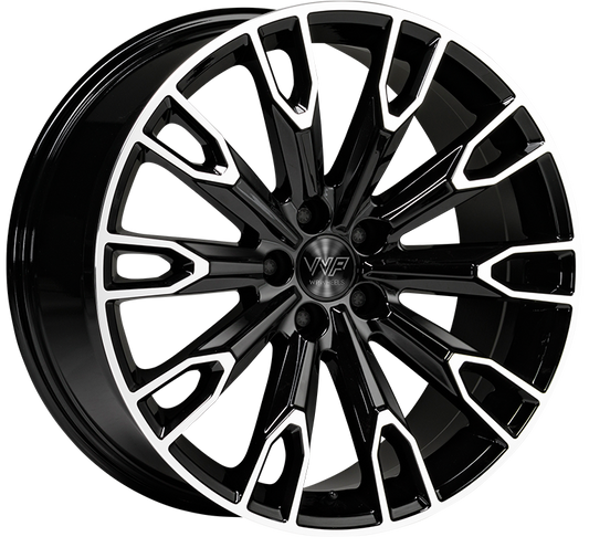 WP WHEELS 708 9X20 5X112 ET33 Ø66.45MM GLANZ-SCHWARZ FRONTPOLIERT