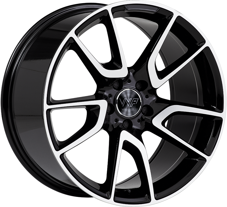 WP WHEELS 733 8.5X19 5X112 ET43 Ø66.6MM GLANZ-SCHWARZ FRONTPOLIERT