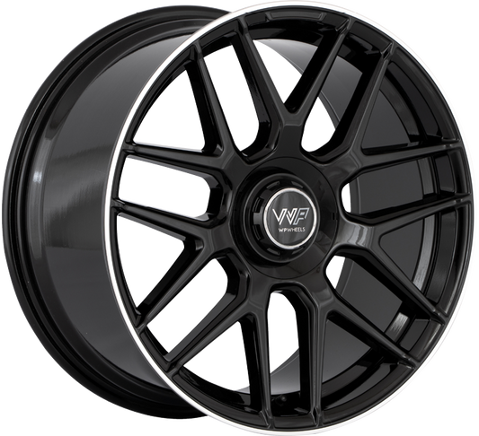 WP WHEELS 766 9.5X19 5X112 ET45 Ø66.6MM GLANZ-SCHWARZ RANDPOLIERT