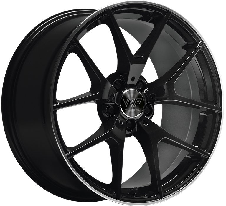 WP WHEELS 767 8.5X19 5X112 ET30 Ø66.6MM GLANZ-SCHWARZ RANDPOLIERT