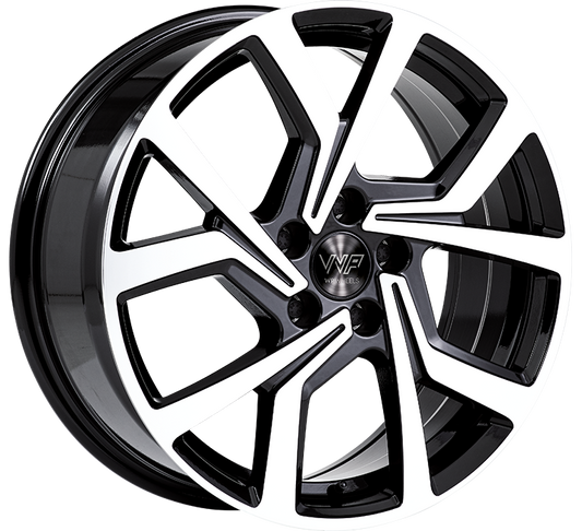 WP WHEELS 771 7.5X18 5X112 ET51 Ø57.1MM GLANZ-SCHWARZ FRONTPOLIERT