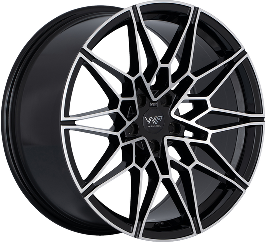 WP WHEELS 877 9.5X20 5X112 ET37 Ø66.6MM GLANZ-SCHWARZ FRONTPOLIERT